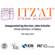 Inauguration Plaque for Itz'at STEAM Academy on 10 May 2024 with Belize country seal; Belize Ministry of Education, Culture Science and Technology Logo; Interamerican Development Bank Logo; MIT pK12 Open Learning Logo